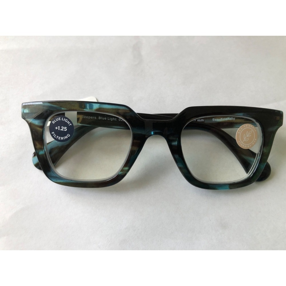 New Peepers Teal Page Blue Light Filtering Readers +1.25